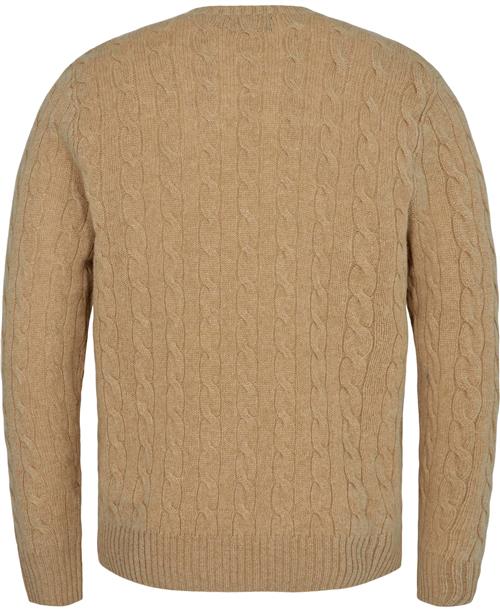 Polo Ralph Lauren 2/15 Wool/cash Rwslsl-plo Mand Camel Melange Sweaters Str XL - Uld hos Magasin