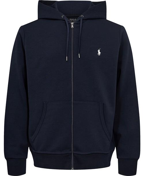 Se Polo Ralph Lauren Doubleknit Full-zip Hoodie Mand Blå Hoodies Str XL - Bomuld hos Magasin ved Magasin