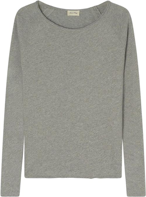 American Vintage Son31gh22 Kvinde Grey Langærmede T-shirts Str L - hos Magasin