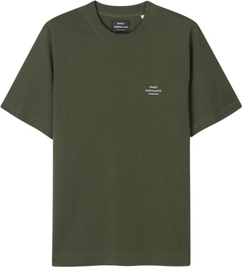 Mads Nørgaard - Copenhagen Cotton Jersey Frode Emb Logo Tee Mand Olive Night Kortærmede T-shirts Str XXXL - hos Magasin