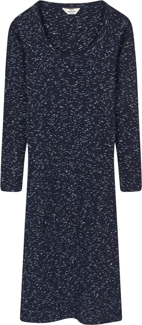 Mads Nørgaard - Copenhagen 2x2 Cotton Space Bubi Dress Kvinde Blå Med Print Midi Kjoler Str M - hos Magasin