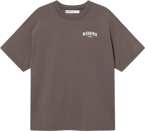 BLS Hafnia Backpass Tshirt Mand Vintage Brown Kortærmede T-shirts Str M - Bomuld hos Magasin