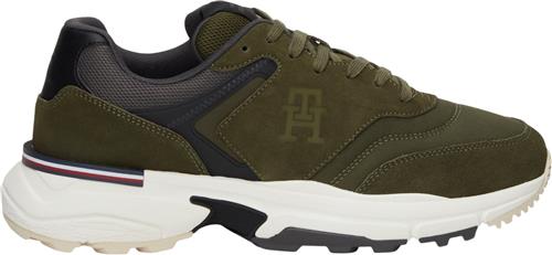 Tommy Hilfiger M Runner X Ventile MIX Mand Utility Olive Sneakers Str 43 - hos Magasin