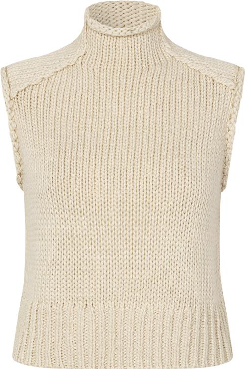 Modström Felipemd Vest Kvinde Summer Sand Strikveste Str XS - hos Magasin