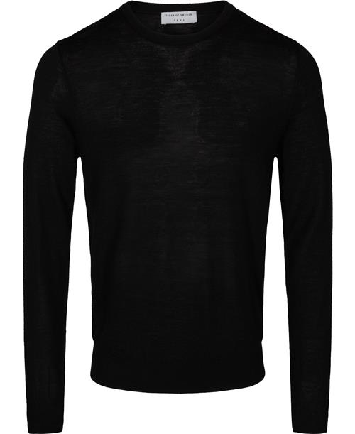 Se Tiger of Sweden Nichols Pullover Mand Sort Sweaters Slim-fit Str XL - Uld hos Magasin ved Magasin