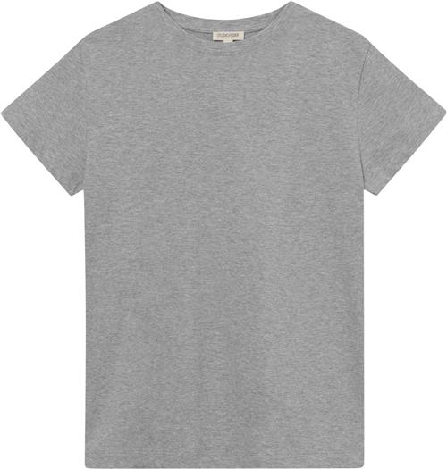 Studio Feder Freya Tshirt Str M - Grey Melange Kortærmede T-shirts Bomuld hos Magasin