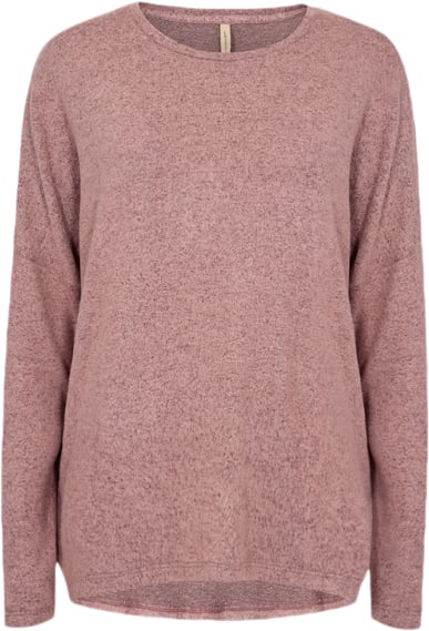 soyaconcept Scbiara 1 Kvinde 94160 Woodrose Melange Langærmede Bluser Str XL - Polyester hos Magasin