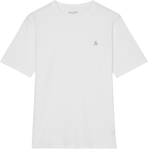 Marc O’Polo Tshirt, Short Sleeve, Logo Print Kvinde White Kortærmede T-shirts Str M - hos Magasin