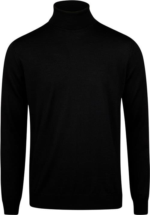 Se Stenströms Sweater Knitted Roll Neck Merino Wool Mand Black Turtlenecks Str L Merino - hos Magasin ved Magasin