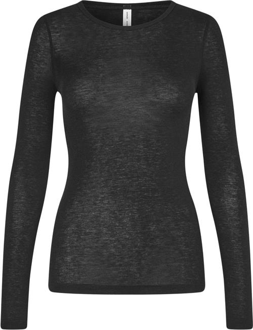 Samsøe Samsøe Sadou Tshirt ls 15499 Kvinde Black Toppe Str XS - hos Magasin