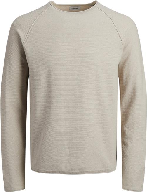 JJ-REBEL Jrebnoah Knit Crew Neck Mand Oatmeal/melange Sweaters Str M - hos Magasin