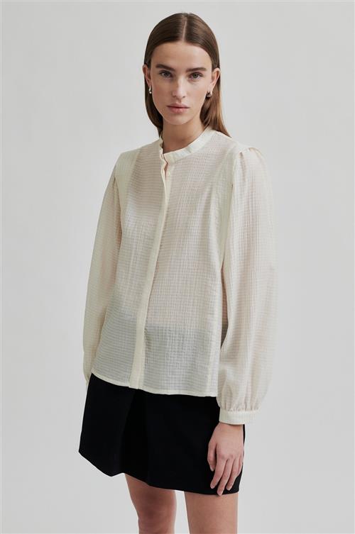 Second Female Provence Shirt Kvinde Brazilian Sand Langærmede Skjorter Str XS - hos Magasin