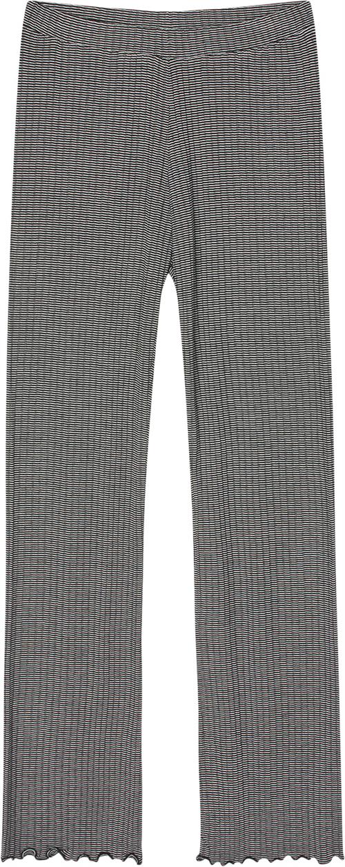 Se Mads Nørgaard - Copenhagen 5x5 Stripe Lonnie Pants Kvinde Sort Og Hvid Med Striber Sweatpants Str L - hos Magasin ved Magasin