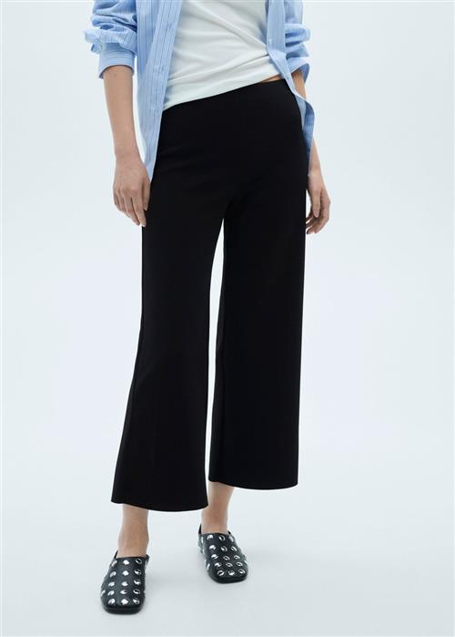 MANGO Trousers .- Magul Kvinde Black Bukser Plus Size Str L - hos Magasin