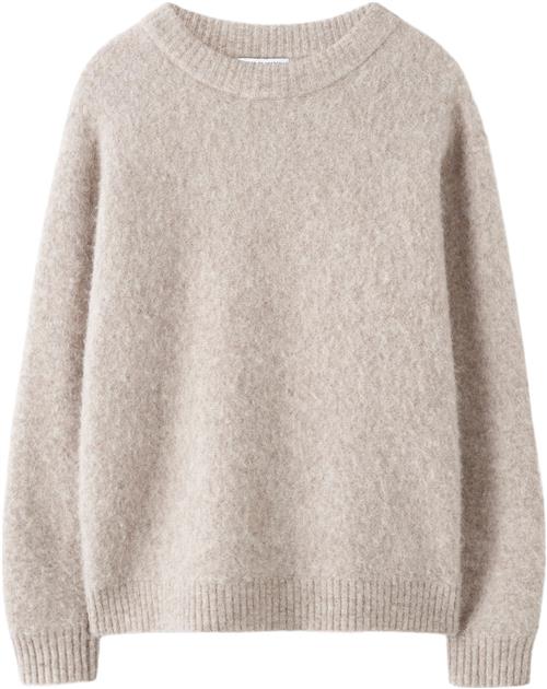 Se Tiger of Sweden Gwynn A Strik Kvinde Beige Melange Sweaters Str M - Merino hos Magasin ved Magasin