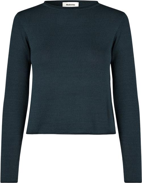 Se Modström Ivonnemd Oneck Kvinde Midnight Blue Sweaters Str L - hos Magasin ved Magasin