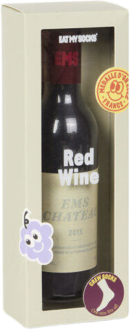 Eat My Socks Strømper Wine Red Ankelstrømper Str 20 x 7,2 x 4,7 cm - Bomuld hos Magasin