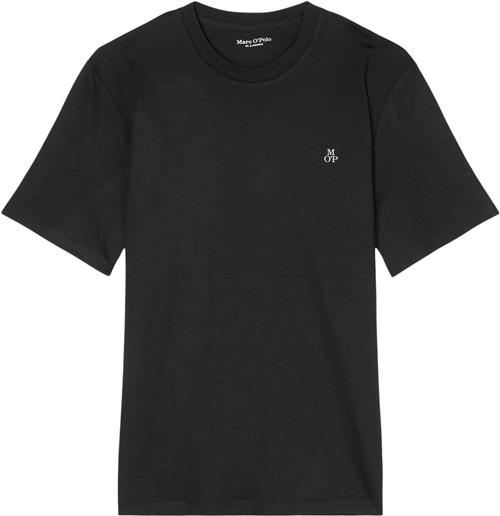 Marc O’Polo Tshirt, Short Sleeve, Logo Print Kvinde Black Kortærmede T-shirts Str XL - hos Magasin