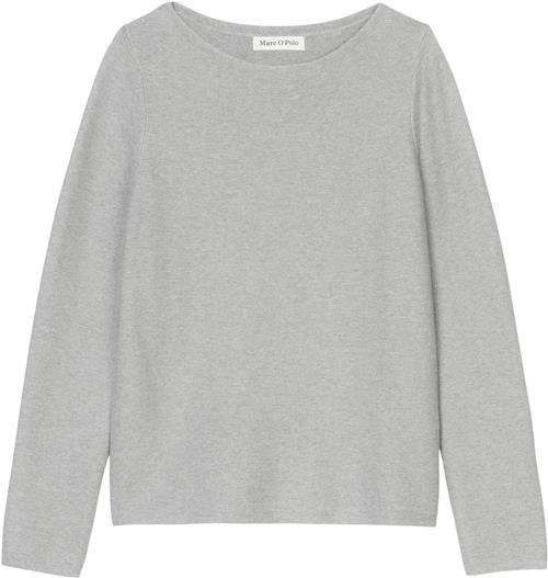 Marc O’Polo Pullover, Longsleeve, Roundneck Kvinde Soft Stone Melange Sweaters Str S - hos Magasin