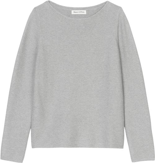 Marc O’Polo Pullover, Longsleeve, Roundneck Kvinde Soft Stone Melange Sweaters Str M - hos Magasin