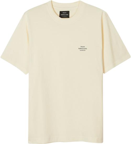 Mads Nørgaard - Copenhagen Cotton Jersey Frode Emb Logo Tee Mand Vanilla Ice Kortærmede T-shirts Str XXL - hos Magasin