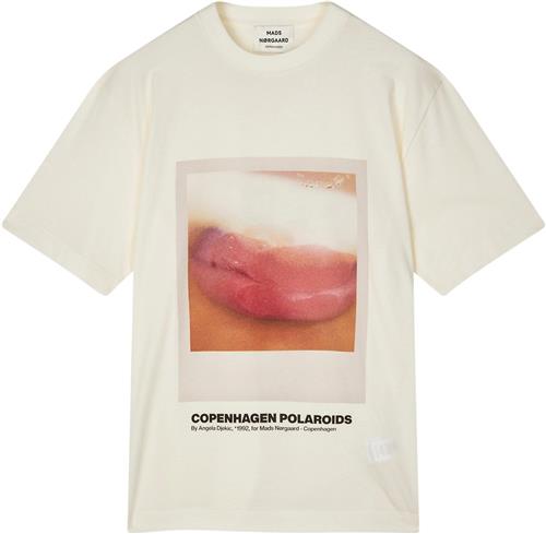 Mads Nørgaard - Copenhagen Single Organic Dassel Tee Kvinde Hvid Kortærmede T-shirts Str L - Bomuld hos Magasin