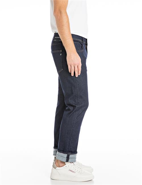 Se Replay Satoriale Demin Jeans Mand Blå Jeans Str 33/32 - hos Magasin ved Magasin