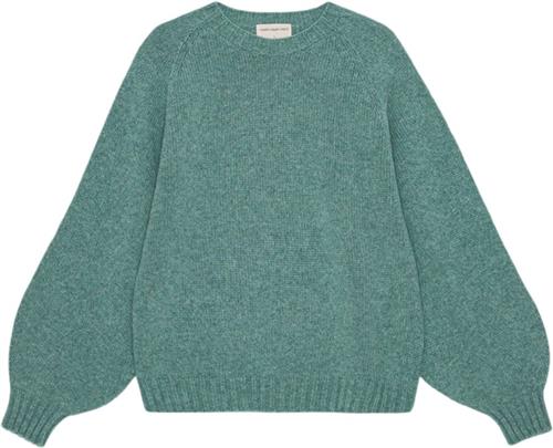 Se Moshi Moshi Mind Sienna Knit Wool Kvinde Green Melange Sweaters Str L - Uld hos Magasin ved Magasin