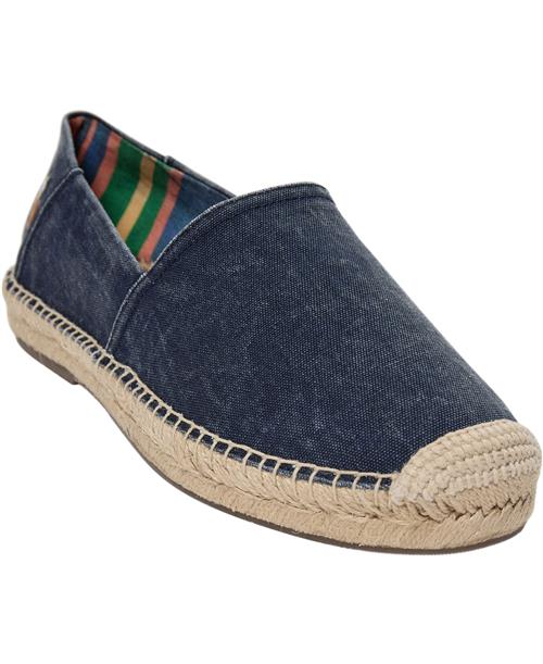 Polo Ralph Lauren Washed Canvascevio Slip-so-lfr Mand Blå Loafers Str 45 - hos Magasin