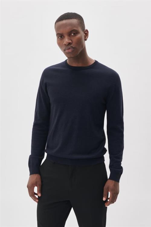 Se Matinique Margrate Mand Blå Sweaters Str M - Merino Uld hos Magasin ved Magasin