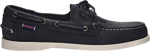 Se Sebago Docksides Crazy H Mand 908 - Blue Navy Sejlersko Str 8,5 (42) - Læder hos Magasin ved Magasin