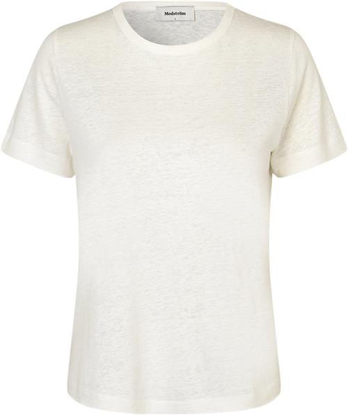 Modström Holtmd Tshirt Kvinde Soft White Kortærmede T-shirts Str XS - Bomuld hos Magasin