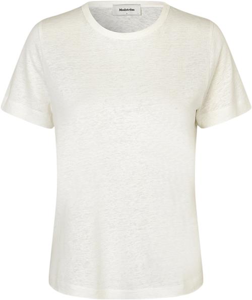 Modström Holtmd Tshirt Kvinde Soft White Kortærmede T-shirts Str M - Bomuld hos Magasin