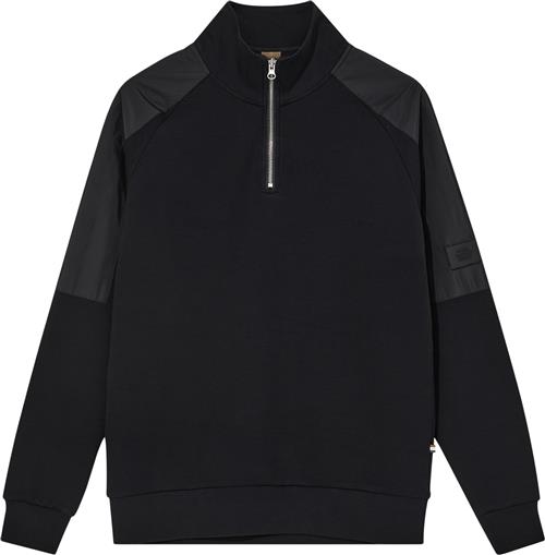 Se Mos Mosh Gallery Mmgjayson Zip Sweat Mand Black Sweatshirts Str L - hos Magasin ved Magasin