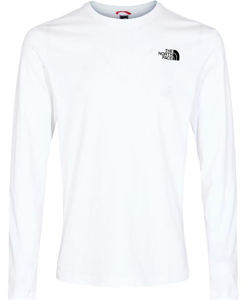 The North Face M L/S RED BOX TEE EU TNF White/tn Mand Hvid Langærmede T-shirts Str XXL - Bomuld hos Magasin