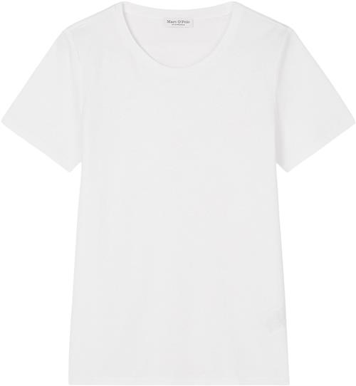 Marc O’Polo Tshirt, Short Sleeve, Round Neck Kvinde White Kortærmede T-shirts Str XS - hos Magasin