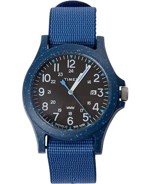 Timex Reclaim Ocean Tide Dark Blue Case Black Dial Dark Blue Tide One size - Ure hos Magasin