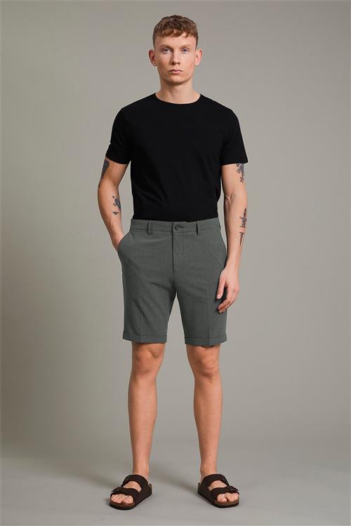 Se Matinique Maliam SH Mand Medium Grey Melange Chino Shorts Regular Fit Str 33 - hos Magasin ved Magasin