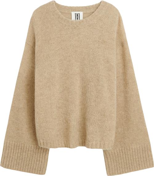 Se By Malene Birger Cierra Kvinde Twill Beige Sweaters Str M - Uld hos Magasin ved Magasin