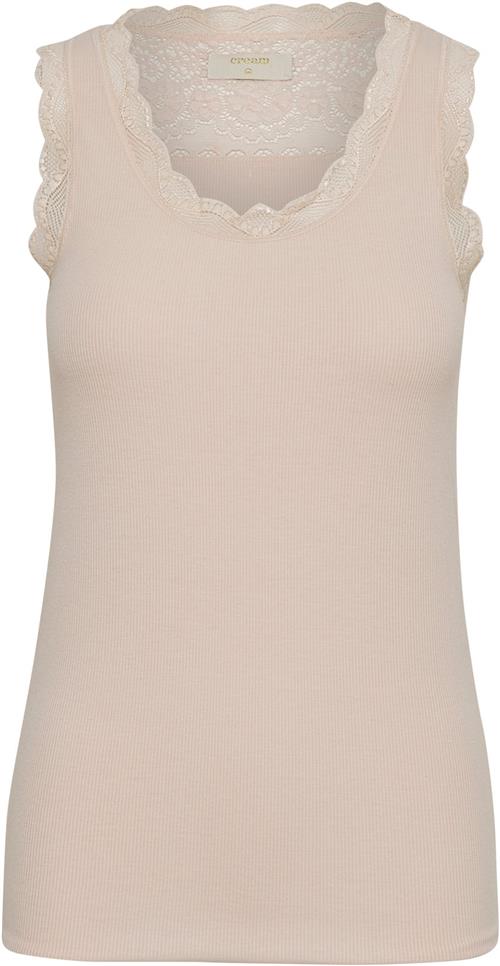 Cream Vanessa top Kvinde Spring Powder Melange Tanktoppe Str L - hos Magasin