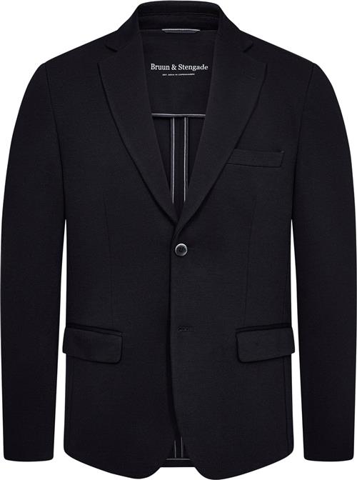 Se Bruun & Stengade BS Riviere Classic Fit Blazer Mand Navy Blazere Str 48 - hos Magasin ved Magasin