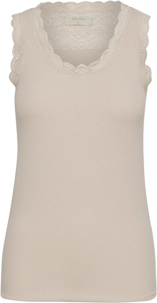 Cream Vanessa top Kvinde Spring Powder Melange Tanktoppe Str XS - hos Magasin