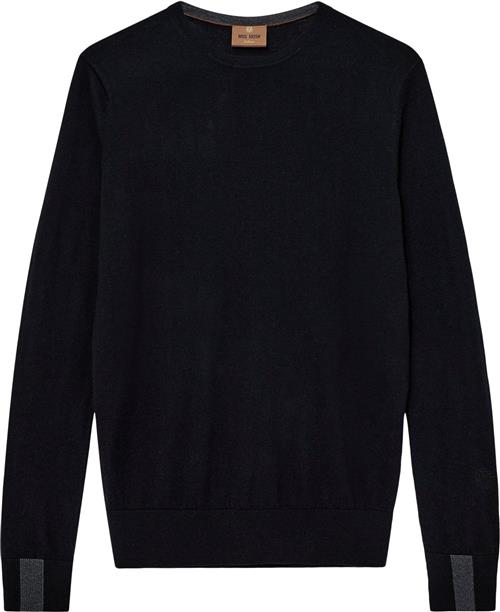 Mos Mosh Gallery Mmgadam Soft Knit Mand Black Sweaters Str S - hos Magasin