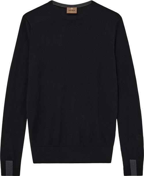 Se Mos Mosh Gallery Mmgadam Soft Knit Mand Black Sweaters Str XXL - hos Magasin ved Magasin