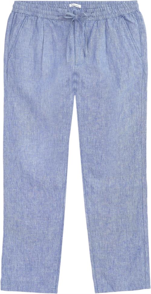 Se Knowledge Cotton Apparel FIG Loose Linen Pants Gots/vegan Mand Moonlight Blue Casual Bukser Str L - hos Magasin ved Magasin