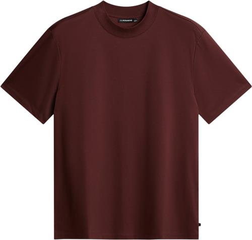 J. Lindeberg Ace Mock Neck Tshirt Mand Bitter Chocolate Kortærmede T-shirts Str XXL - hos Magasin