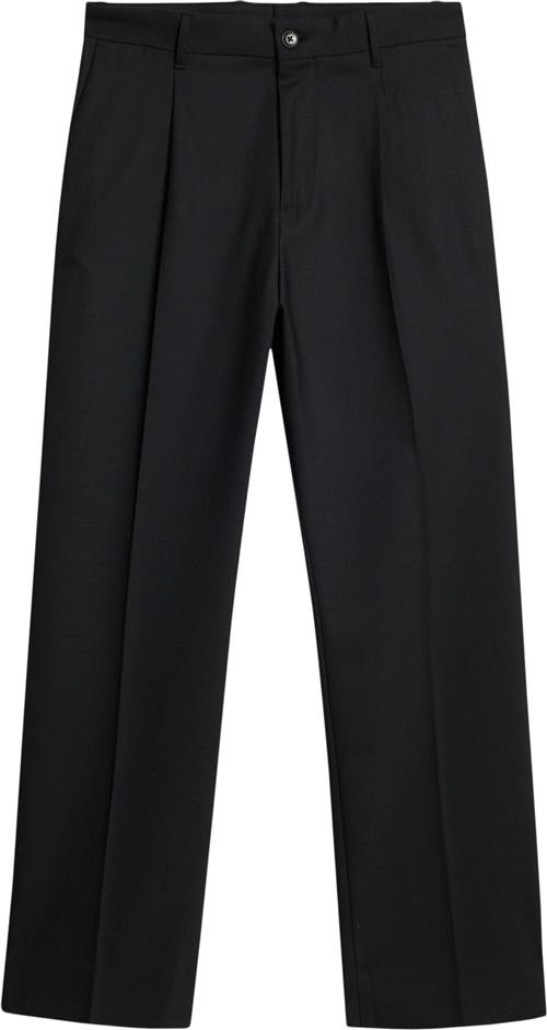 J. Lindeberg Haij Pleated Twill Pants Mand Sort Habitbukser Str 52 - hos Magasin