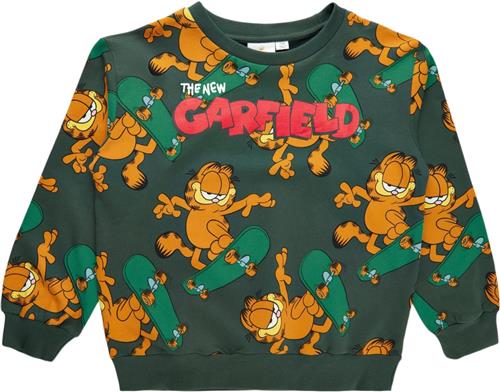 The New Tngarfield OS Sweatshirt AOP Str 134-140 cm/9-10 år - Green Gables Sweatshirts Bomuld hos Magasin