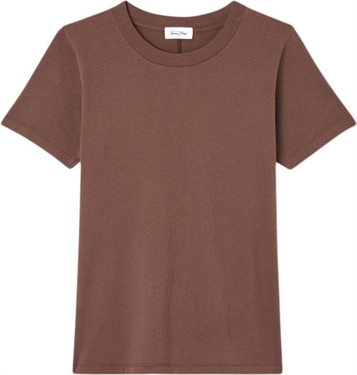 American Vintage Gami21h24 Kvinde Brown Kortærmede T-shirts Str S - Bomuld hos Magasin