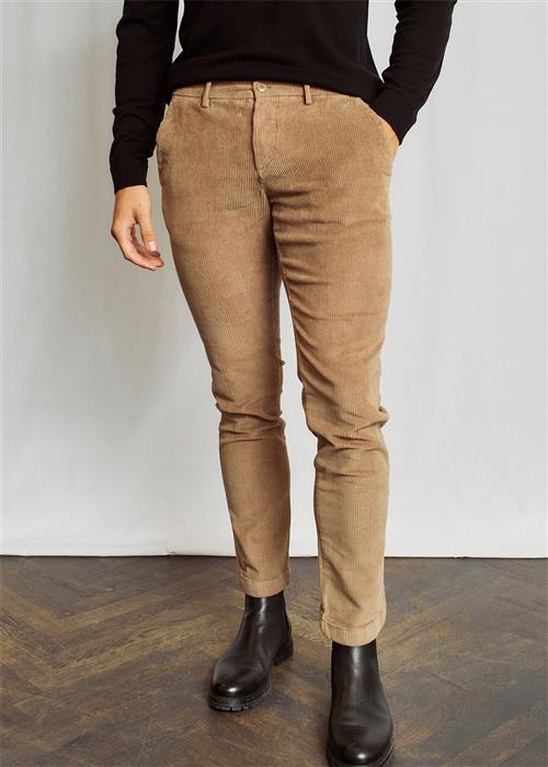 Bruun & Stengade BS Kenn Regular Fit Chinos Mand Mud Chinos Str W32 / L34 - hos Magasin